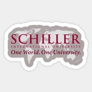 College "Schiller International" Style Sticker